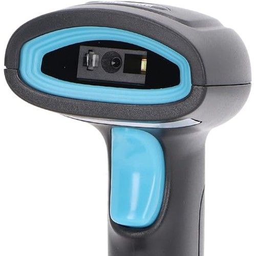 Ασύρματο Laser Barcode Scanner με USB - Bluetooth Χειρός Andowl Επαναφορτιζόμενομε Δυνατότητα Ανάγνωσης 1D 2D και QR Barcodes Μαύρο-Μπλε