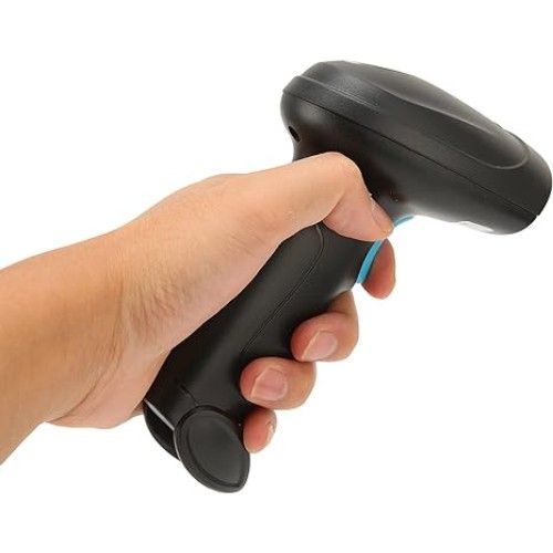 Ασύρματο Laser Barcode Scanner με USB - Bluetooth Χειρός Andowl Επαναφορτιζόμενομε Δυνατότητα Ανάγνωσης 1D 2D και QR Barcodes Μαύρο-Μπλε