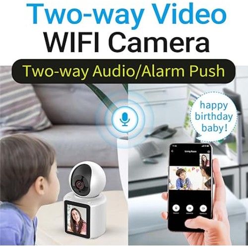 Ασύρματη Κάμερα Andowl 1080p 4K Wi-Fi Bluetooth USB Οθόνη 2.8