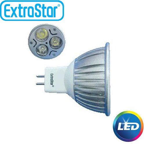 Λάμπα LED για Ντουί Λαμπτήρας Οικονομίας Extrastar MR16 12V 6.5W 520LM Θερμό Λευκό 3000K 