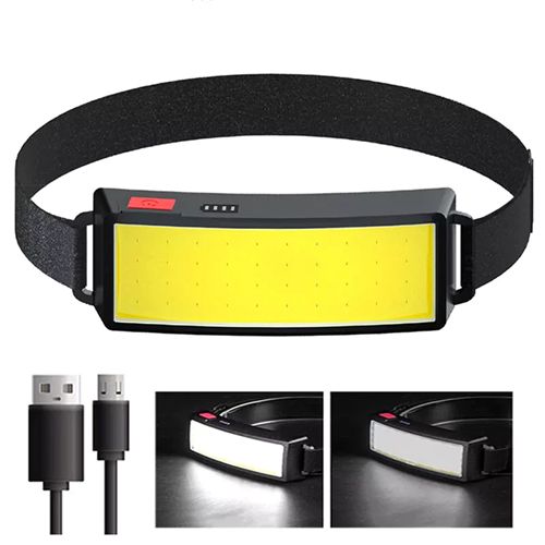 LED COB Επαναφορτιζόμενος Φακός Κεφαλής 500 Lumens 3 Λειτουργίες Φωτισμού