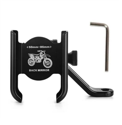 Ρυθμιζόμενη Βάση Στήριξης Κινητού Τηλεφώνου Universal για Μοτοσυκλέτα Μαύρη