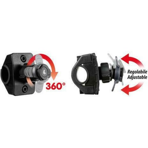 Ρυθμιζόμενη Βάση Στήριξης Κινητού Τηλεφώνου Μηχανής Opti Handle για Τιμόνι 16 έως 32mm 360° για Θήκες Opti Case 