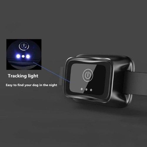Αδιάβροχο Επαναφορτιζόμενο Ηλεκτρικό Ασύρματο Κολάρο Εκπαίδευσης Σκύλου με 4 Λειτουργίες και LED Φωτάκι - Μαύρο