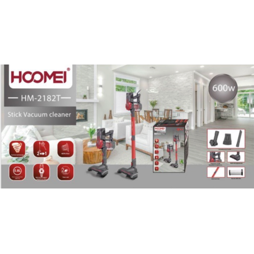 Ηλεκτρικό Σκούπα Stick 600W με Κάδο 0.8L Hoomei 