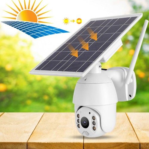 IP Ασύρματη Κάμερα Παρακολούθησης Wi-Fi 1080p Full HD Αδιάβροχη με Αμφίδρομη Επικοινωνία Φακό 4.0mm και Ηλιακό Πάνελ Φόρτισης