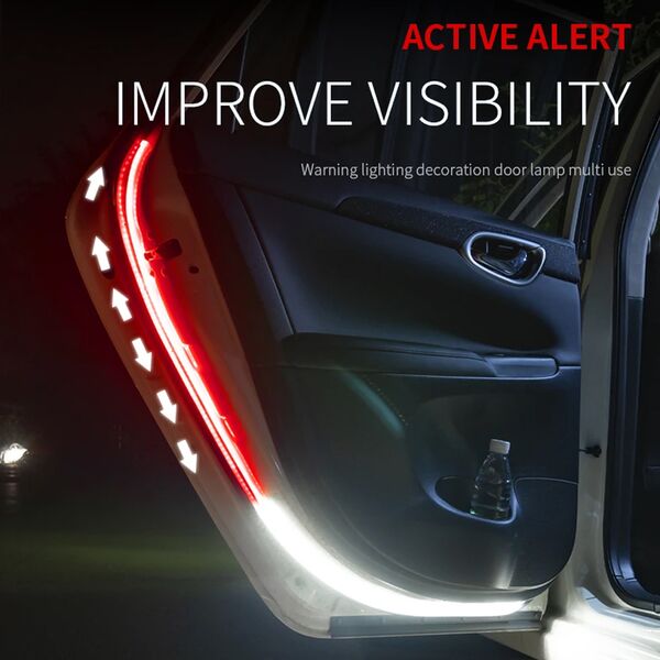 Led Ταινία Προειδοποιητική Ασφαλείας για Πόρτα 120cm Κόκκινο – Λευκό 