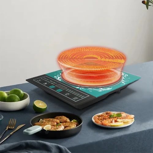 Φορητή Επιτραπέζια Επαγωγική Μονή Εστία 2200W Κεραμική με Οθόνη LED Winning Star