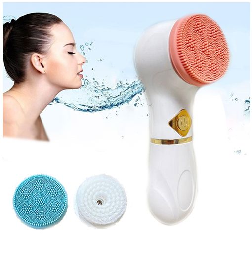 Βούρτσα Καθαρισμού Προσώπου από Σιλικόνη για Άψογο Καθαρισμό & Μασαζ Προσώπου Λευκή