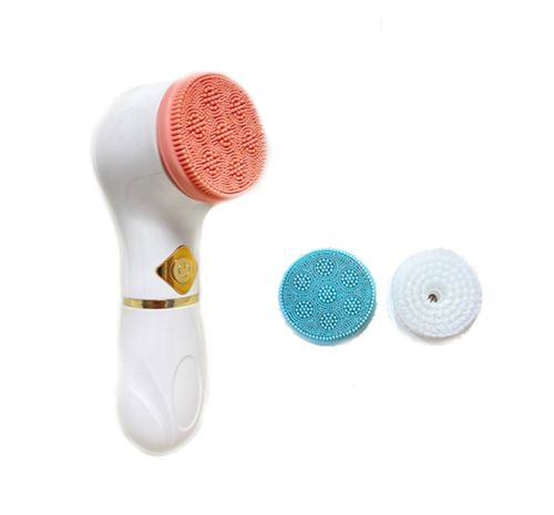 Βούρτσα Καθαρισμού Προσώπου από Σιλικόνη για Άψογο Καθαρισμό & Μασαζ Προσώπου Λευκή