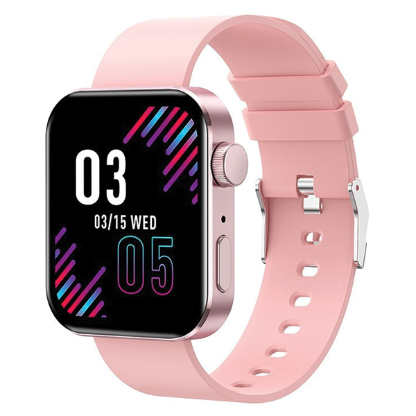 Αδιάβροχο Βιομετρικό Smart Watch με Οθόνη 1.72″, Παλμογράφο, Θερμιδομετρητή, Πιεσόμετρο, Οξύμετρο, Μέτρηση Βημάτων και Ποιότητα Ύπνου Ροζ