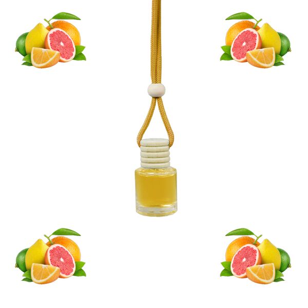 Κρεμαστό Αρωματικό Υγρό Αυτοκινήτου με Άρωμα από Εσπεριδοειδή 8ml 