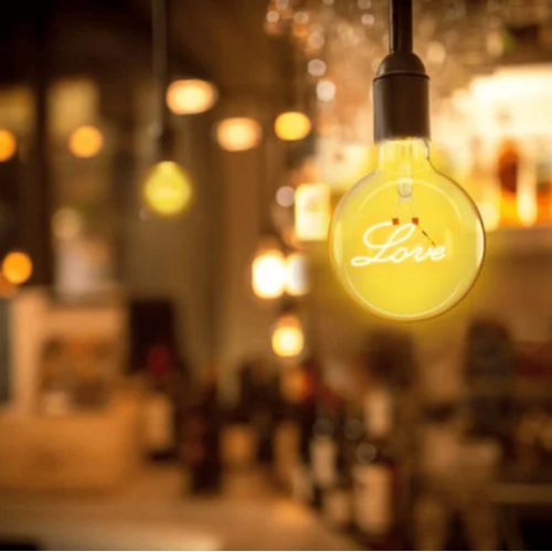 Στρογγυλός Λαμπτήρας “LOVE” Ε27 4W 1800K AIGOSTAR