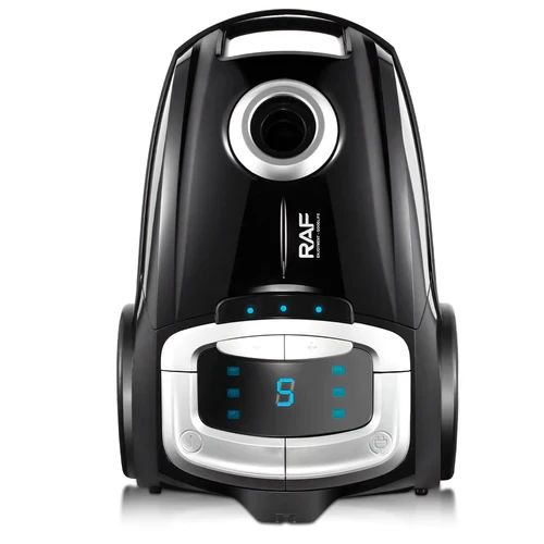 Raf Ηλεκτρική Σκούπα 2800W με Σακούλα 4lt και Ψηφιακή Οθόνη Mαύρη