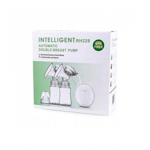 Ηλεκτρικό Θήλαστρο Διπλής Άντλησης με Θύρα USB και 2 Φιάλες 150ml - Λευκό