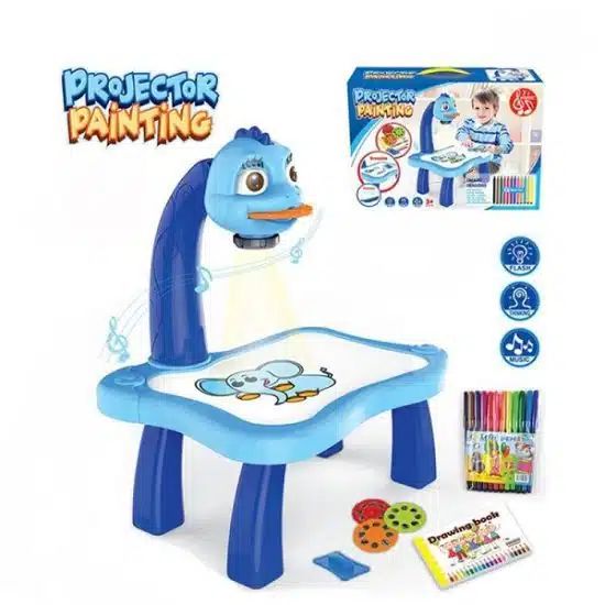 Τραπέζι Ζωγραφικής με Προβολή Σχεδίου και Σχήμα Δεινόσαυρου