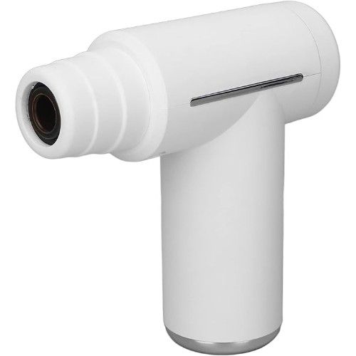 Μίνι Επαναφορτιζόμενη Eπαγγελματική Συσκευή Μασάζ Δονήσεων για το Σώμα με 6 Διαφορετικά Εξαρτήματα 6 Ταχύτητες- Αθλητικό Μασάζ, Ανάκαμψης & Αποκατάστασης - MDHLL Λευκό