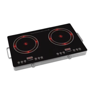 Επιτραπέζια Ηλεκτρική Φορητή Διπλή Κεραμική Εστία 7000W RAF - Μαύρο