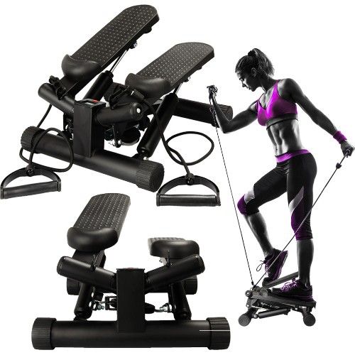 Ελλειπτικό Mini Stepper Πλάγιας Κίνησης για Εκγύμναση Όλου του Σώματος με LCD Οθόνη & Ρύθμιση ύψους