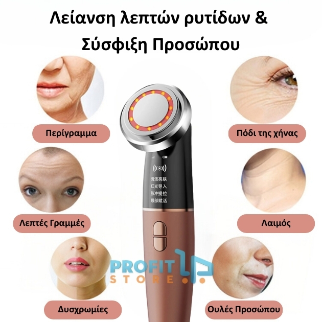 4 σε 1 Επαναφορτιζόμενη Συσκευή Περιποίησης Προσώπου