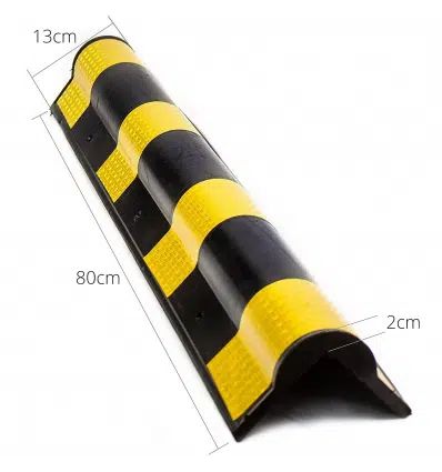 Γωνιά Προστασίας από Ελαστικό Στρογγυλεμένης Ακμής Πάχους 20mm