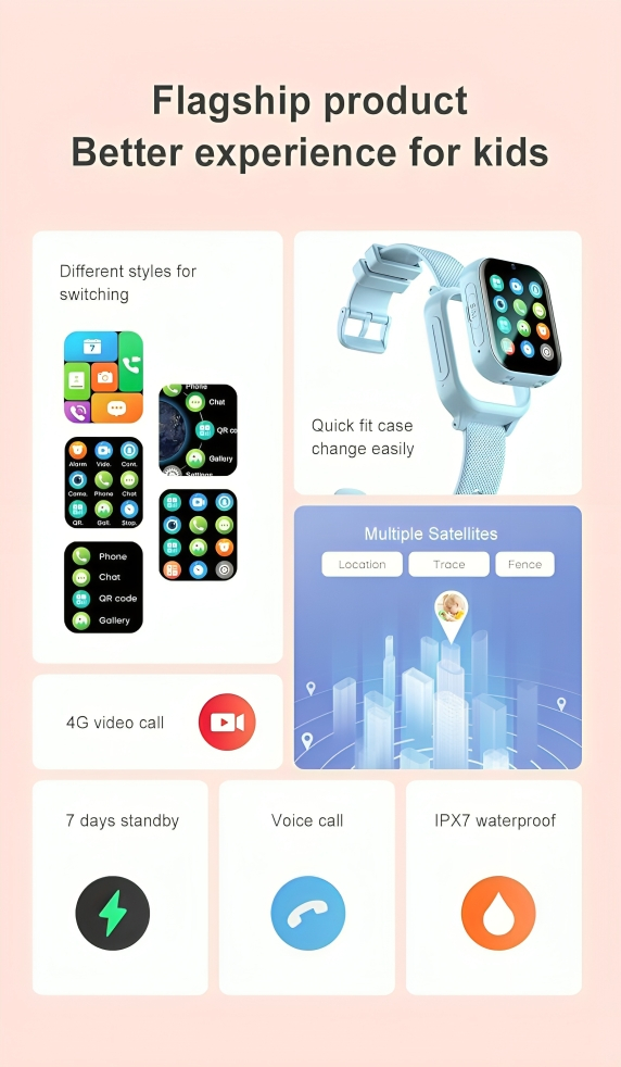 Αδιάβροχο Παιδικό Smartwatch 4G με Εντοπισμό GPS LBS και Βιντεοκλήσεις - Awei