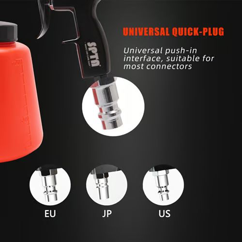 Πιστόλι Αφρού για Καθαρισμό Κινητήρα Αυτοκινήτου - Αφροποιητής SPTA – Πορτοκαλί