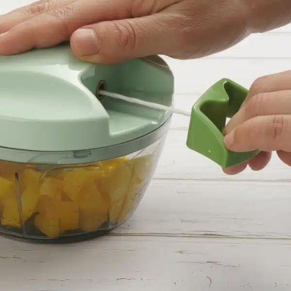 Χειροκίνητος Πολυκόπτης με Λεπίδες από Ανοξείδωτο Ατσάλι και Δοχείο 650ml της Hoomei