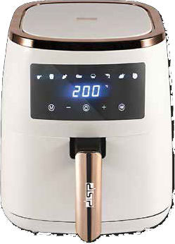 DSP Iσχυρή Φριτέζα Αέρος 1500W με Αποσπώμενο Κάδο 5.5lt και Ρυθμιζόμενο Θερμοστάτη Λευκή - Air Fryer KB 2082