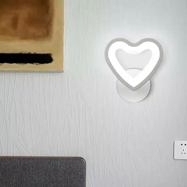 LED Φωτιστικό Τοίχου – Απλίκα 6W σε Ψυχρό Λευκό Φωτισμό και Σχήμα Καρδιά - Universo