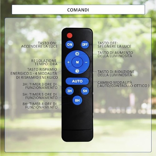 Arrango Αδιάβροχος Ηλιακός Προβολέας 300W LED IP65 με Φωτοβολταϊκό Πάνελ και Χειριστήριο 