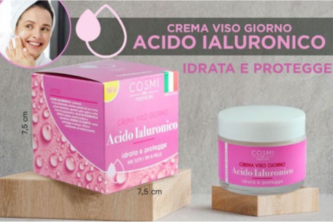 Cosmi di Milano Αντιγηραντική-Ενυδατική Κρέμα Προσώπου Ημέρας με Υαλουρονικό Οξύ 50ml