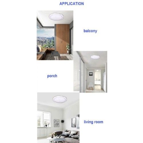 Αδιάβροχο Ηλιακό Φωτιστικό Οροφής 350W LED με Timer & Χειριστήριο - Solar LED Lamp Άσπρο