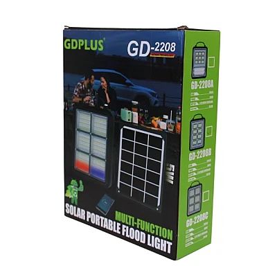 Φορητό Ηλιακό Σύστημα Φωτισμού Προβολέας – Φορτιστής 300W GDplus