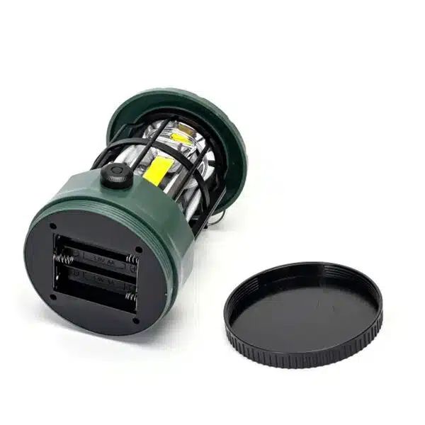 LED Φανάρι Dimmable με Μπαταρίες 300LM για Camping ή Ψάρεμα σε Θερμό Λευκό Φωτισμό Πράσινο 