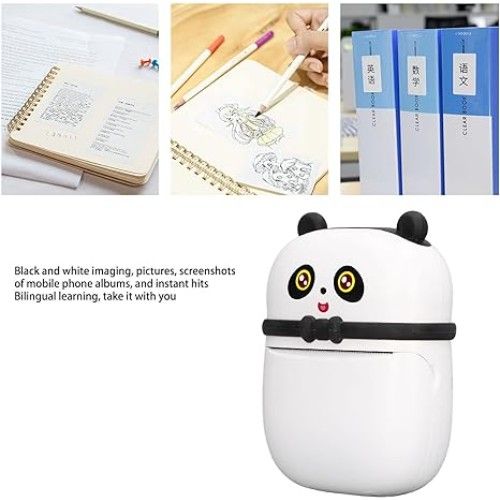 Mini Ασπρόμαυρος Φορητός Εκτυπωτής – Θερμική ασπρόμαυρη Εκτύπωση Χωρίς Μελάνι – 200DPI – 1000 mAh Μπαταρία Λιθίου – Φόρτιση με καλώδιο MicroUSB 