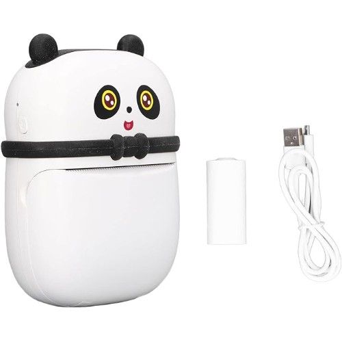 Mini Ασπρόμαυρος Φορητός Εκτυπωτής – Θερμική ασπρόμαυρη Εκτύπωση Χωρίς Μελάνι – 200DPI – 1000 mAh Μπαταρία Λιθίου – Φόρτιση με καλώδιο MicroUSB 