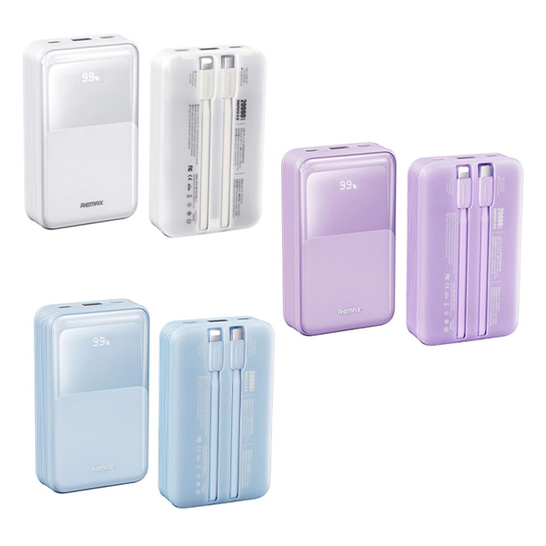 Power Bank 20000mAh PD20W και QC22.5W με Οθόνη και 2 Καλώδια Γρήγορης Φόρτισης