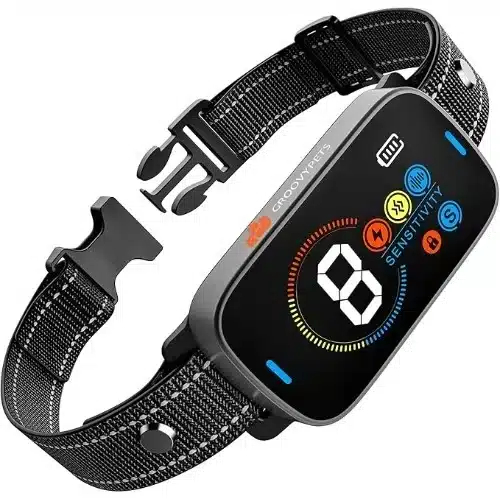 Ηλεκτρικό Κολάρο Σκύλου Υπερήχων με Έγχρωμη Αντιχαρακτική Οθόνη κατά του Γαβγίσματος