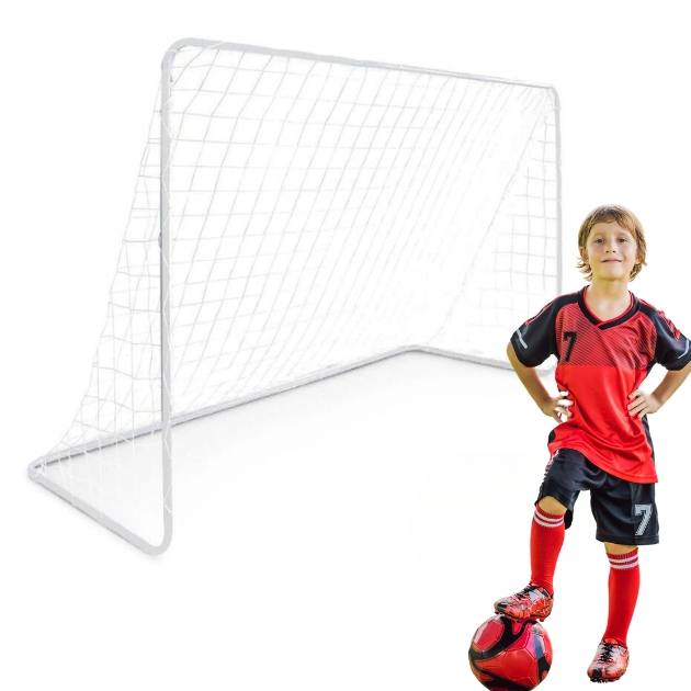 Σιδερένιο Τέρμα Ποδοσφαίρου με Δίχτυ - 122x182x61cm