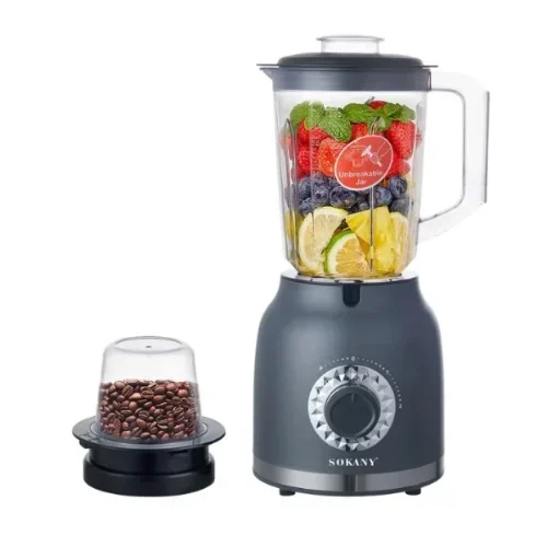 2 σε 1 Ηλεκτρικός Αποχυμωτής & Μπλέντερ 800W - 2 Ταχυτήτων με Δοχείο 1,5 L - Sokany 2 σε 1 Ηλεκτρικός Αποχυμωτής & Μπλέντερ 800W - 2 Ταχυτήτων με Δοχείο 1,5 L - Sokany