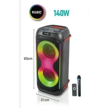 Φορητό Bluetooth Ηχείο LED RGB με Μικρόφωνο και Τηλεχειριστήριο Arrango