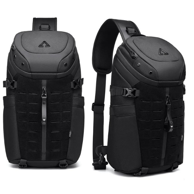 Ανδρική Αδιάβροχη Crossbody Τσάντα Antitheft με Πολλαπλές Θήκες - OZUKO