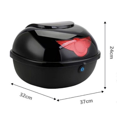 Μπαγκαζιέρα Μοτοσυκλέτας 655 28Lt με Ανακλαστικές Επιφάνειες