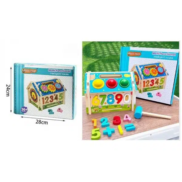 Ξύλινο Εκπαιδευτικό Παιχνίδι με Αριθμούς 3+