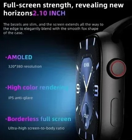 HW9 Pro2 Smartwatch με Παλμογράφο - Συνδεσιμότητα με Android μέσω Bluetooth - Οθόνη Αφής Amoled 2.01 Ιντσών