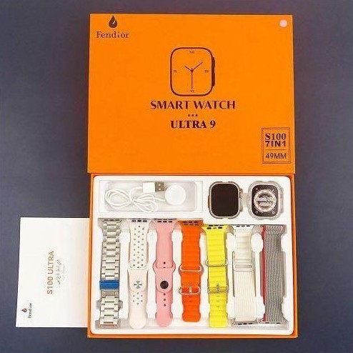 Ultra 9 Smartwatch 7 σε 1 με Bluetooth - Συνδεσιμότητα με Android & iOs