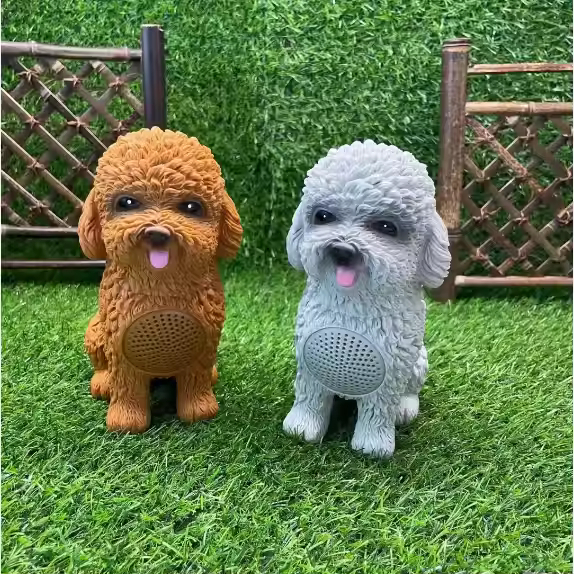 Bluetooth Ηχείο - Σκυλάκι Poodle με Ραδιόφωνο & 4 Ώρες Μπαταρία - Καφέ