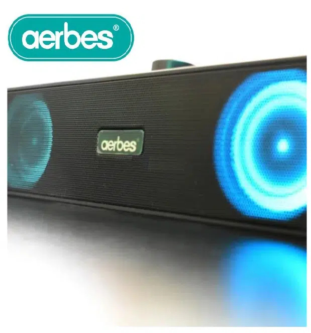 Ασύρματο Ηχείο Bluetooth Soundbar με RGB Φωτισμό για Υπολογιστές & Τηλεοράσεις