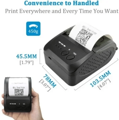 Θερμικός Εκτυπωτής Αποδείξεων 58mm Υποστήριξη USB Android & IOS για Σύστημα POS 
